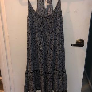 Blue/Black Flowered Dress